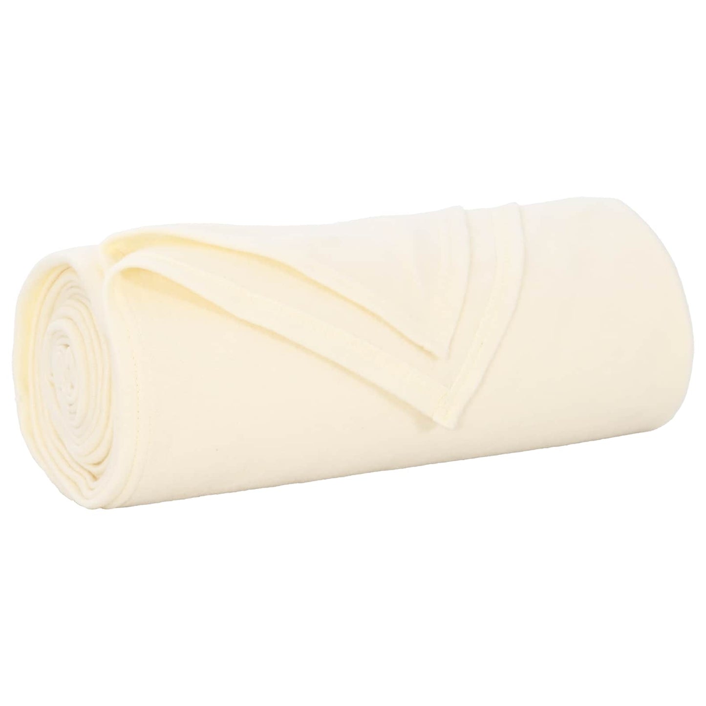 Überwurfdecke Creme 200 x 150 cm Fleece