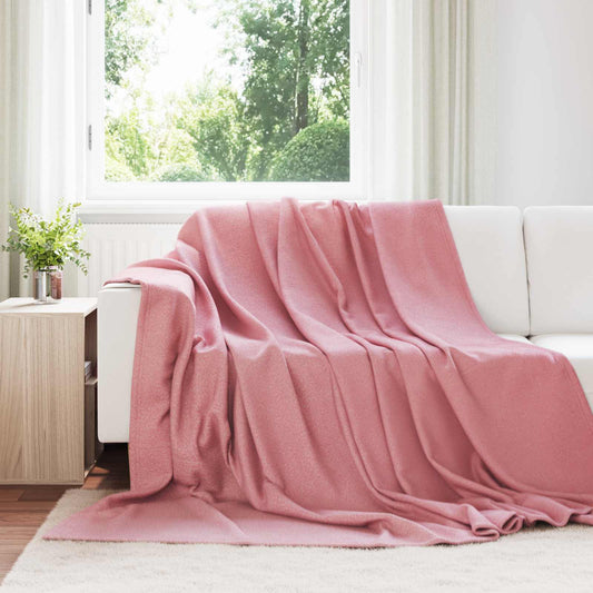 Überwurfdecke Rosa 240 x 220 cm Fleece
