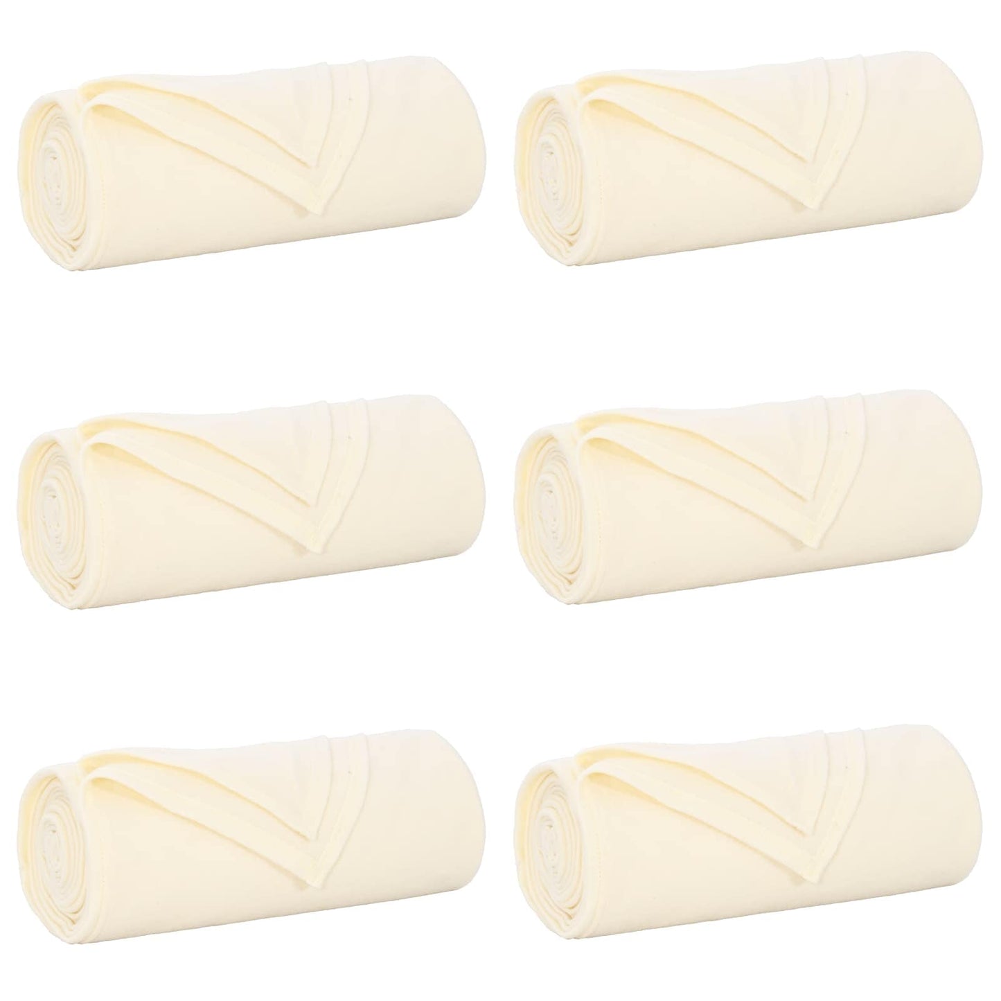 Wohndecken 6 pcs Creme 200 x 150 cm Fleece