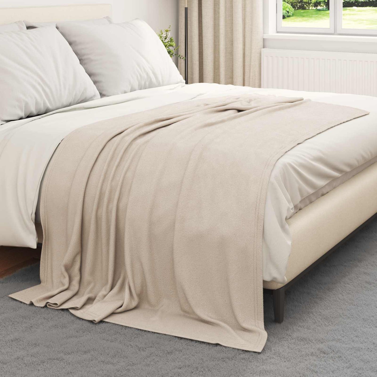 Plaids 24 pièces Beige 200 x 150 cm Polaire