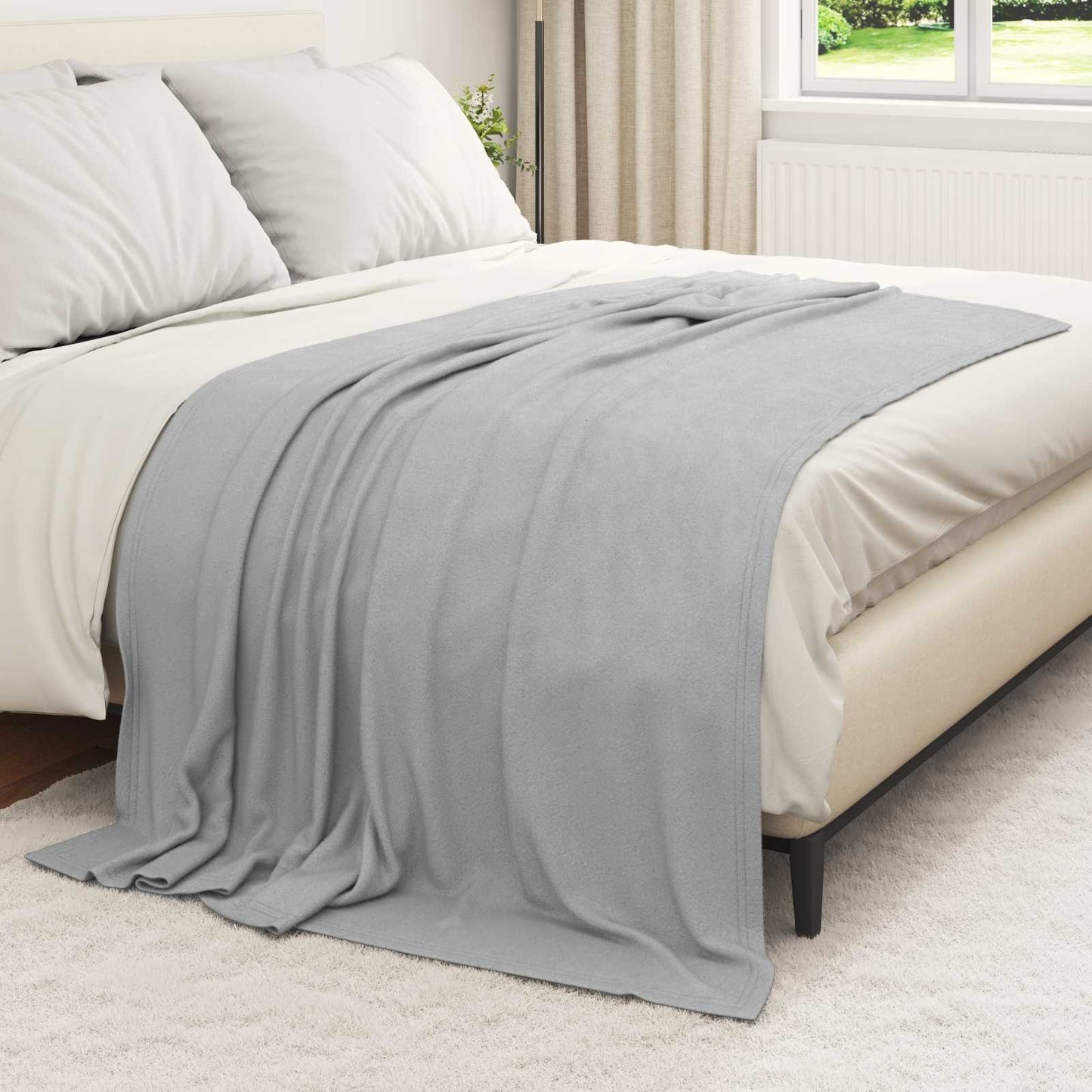 Blankets 24 pcs Grey 200 x 150 cm Fleece