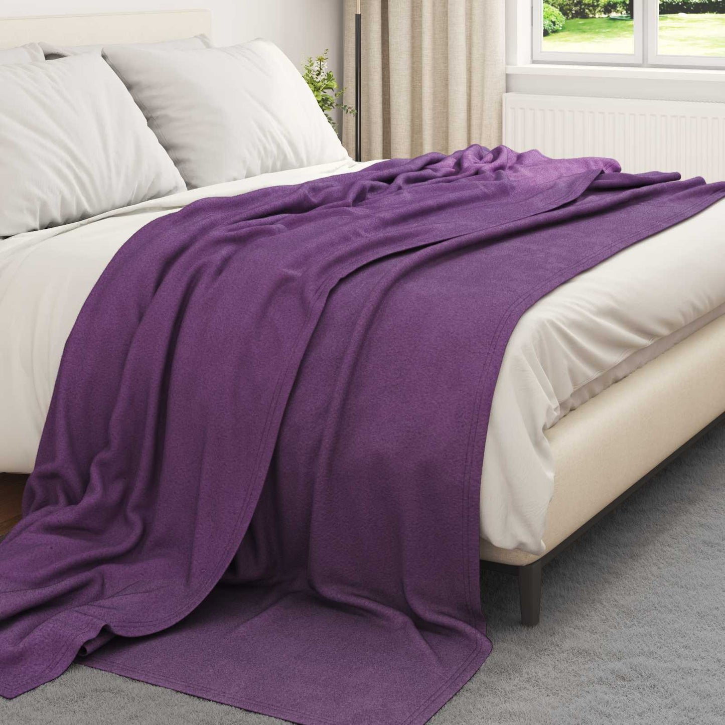 Wohndecken 24 pcs Lila 240 x 220 cm Fleece