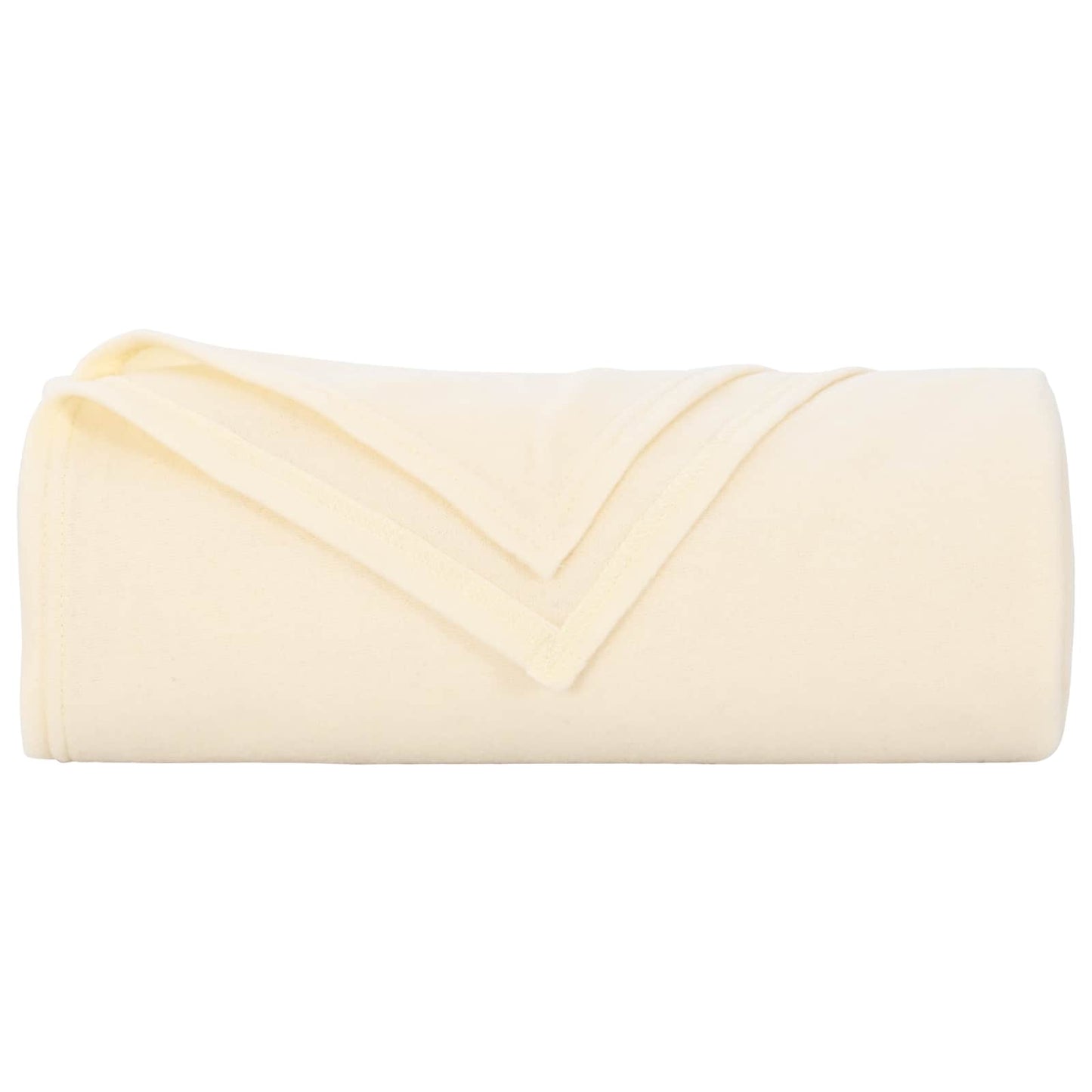 Überwurfdecke Creme 350 x 270 cm Fleece