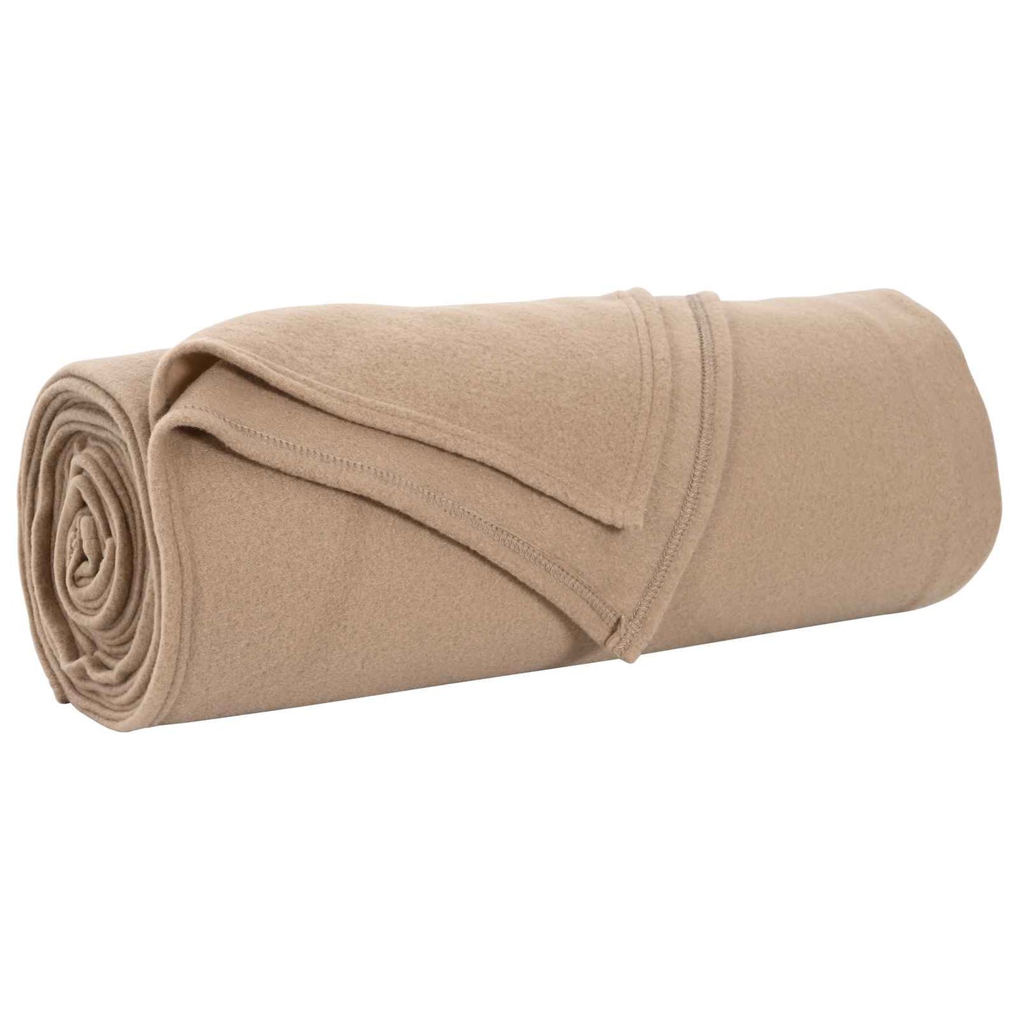 Überwurfdecke Kamel 350 x 270 cm Fleece