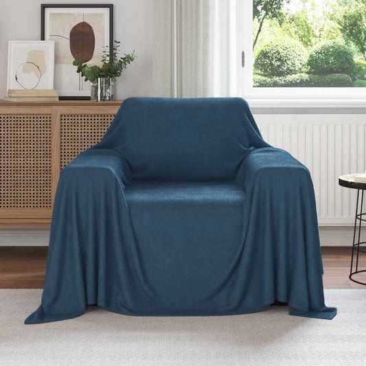 Wohndecken 6 pcs Marineblau 210 x 140 cm Fleece