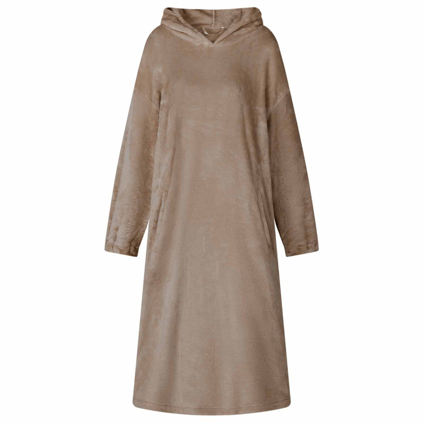 Sweat à capuche couverture Camel L Flanelle