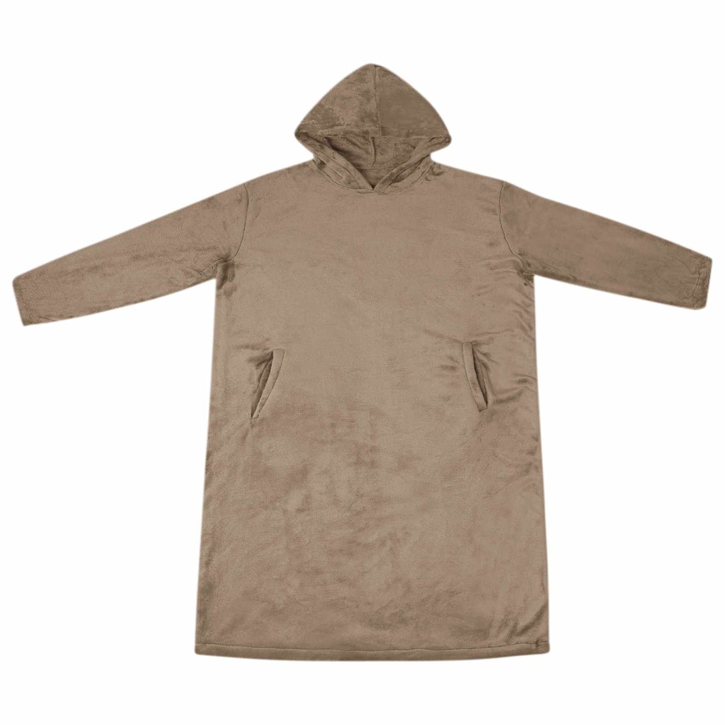 Sweat à capuche couverture Camel L Flanelle
