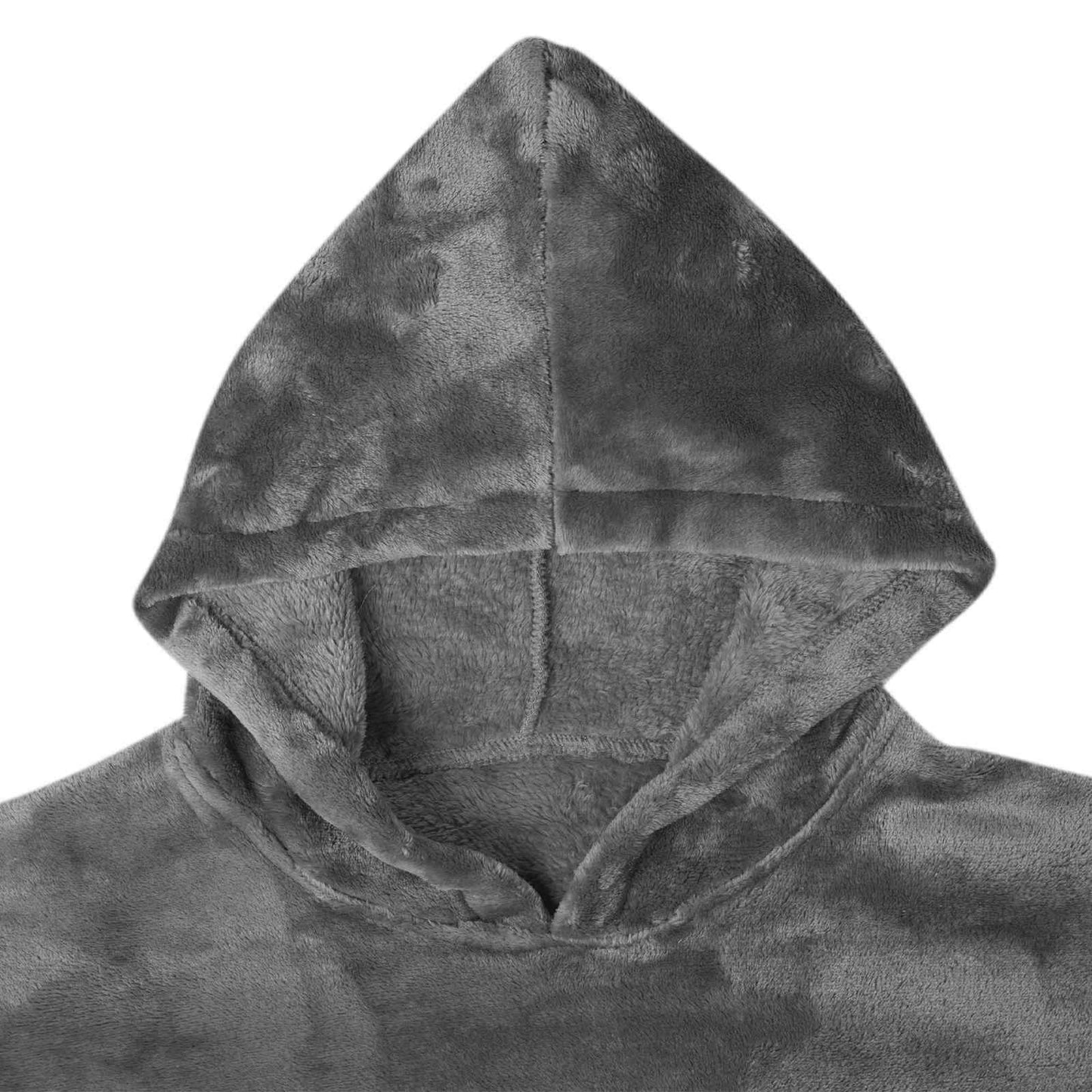Sweat à capuche couverture gris foncé L flanelle