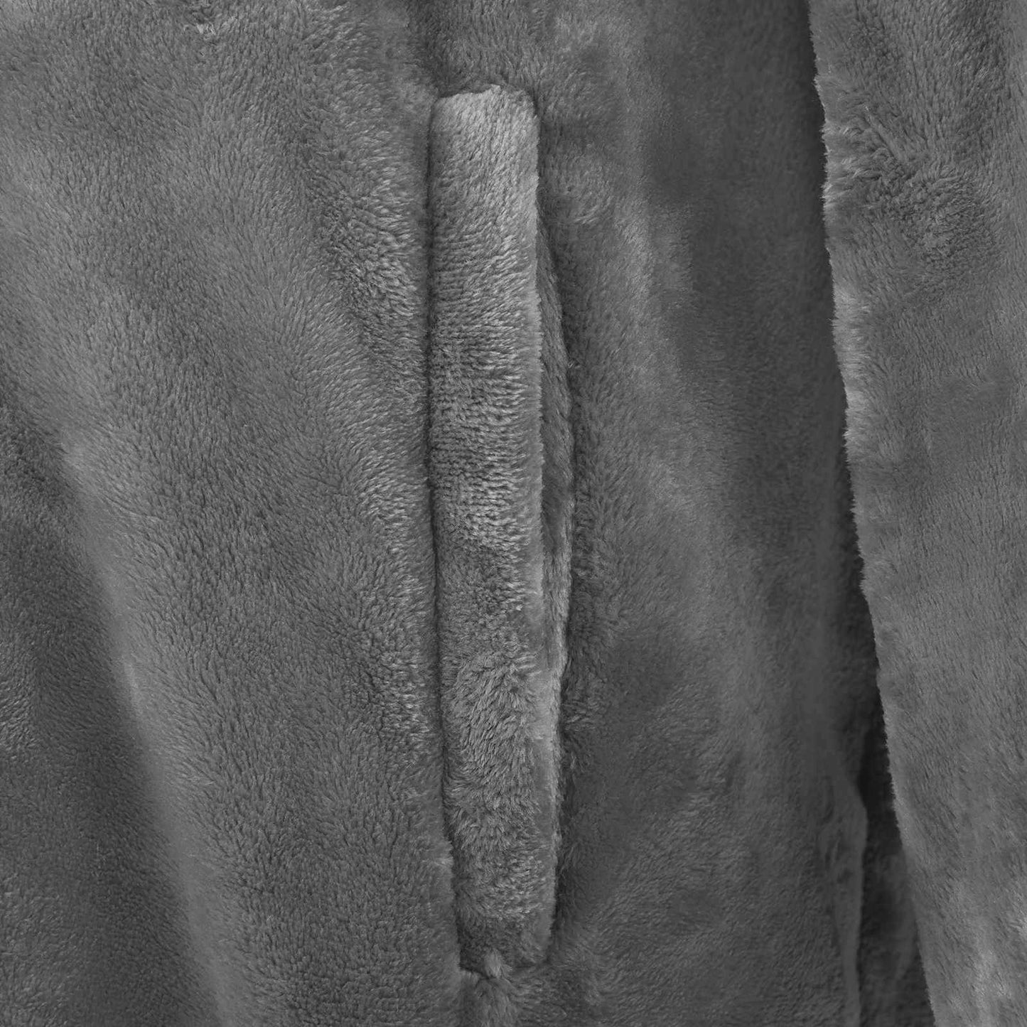 Sweat à capuche couverture gris foncé L flanelle