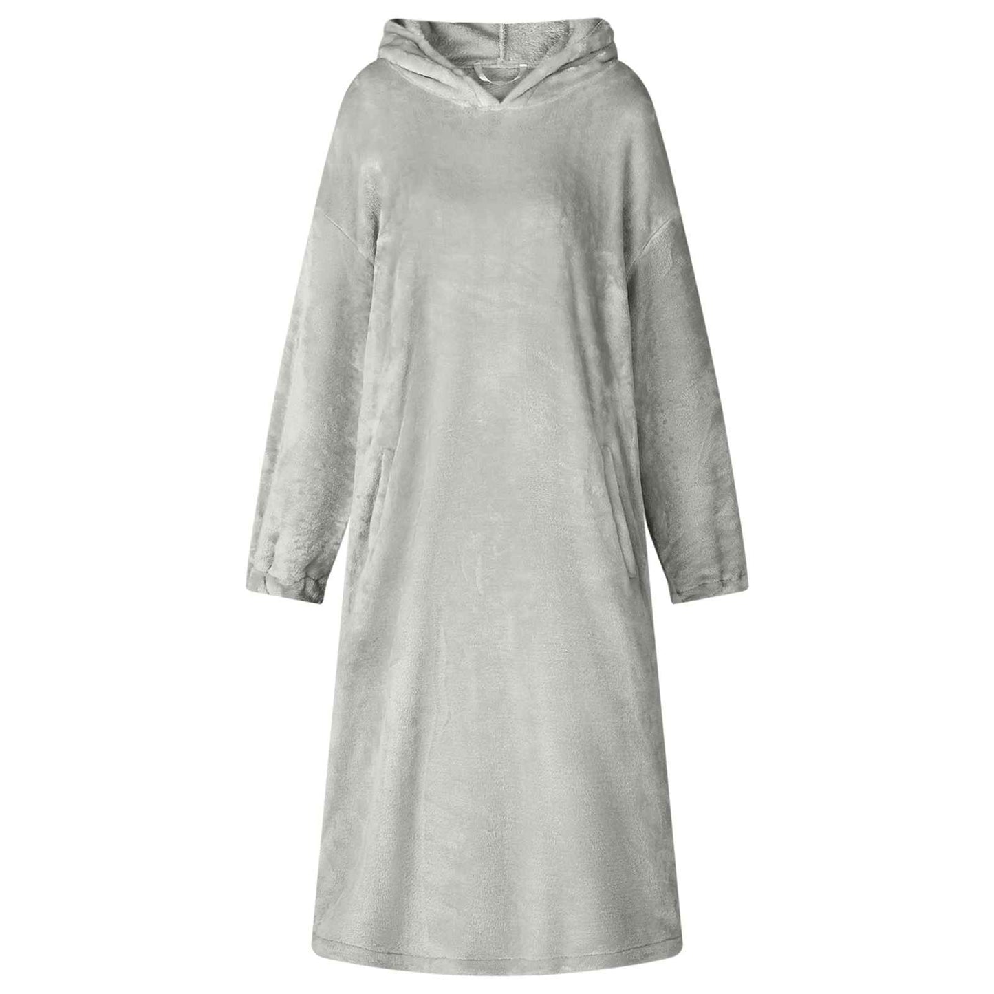 Hooded Blanket Grey S Flannel