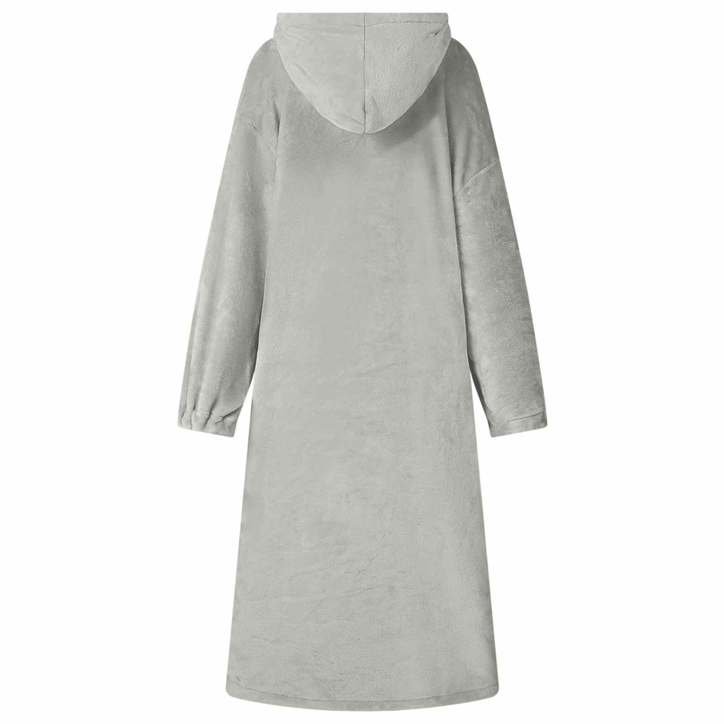 Couverture-Sweat à Capuche Gris M Flanelle
