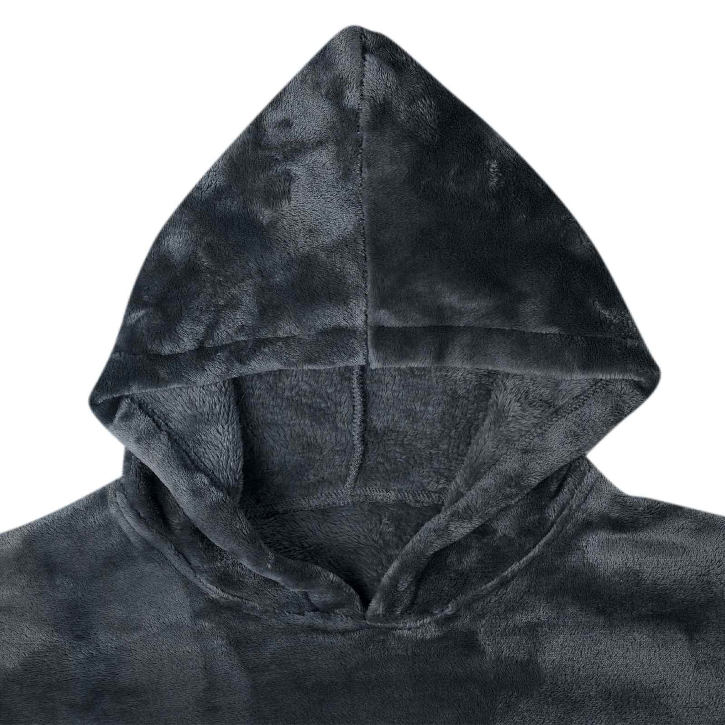 Hoodie Blanket Navy L Flannel