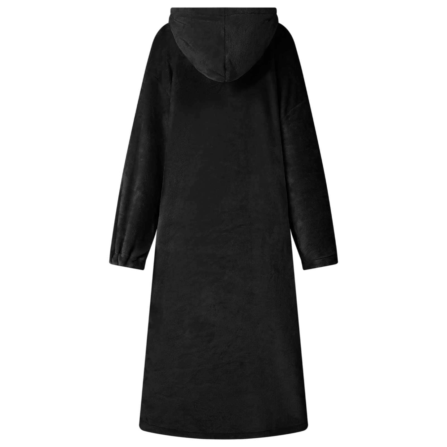 Decken-Hoodie Schwarz S Flanell