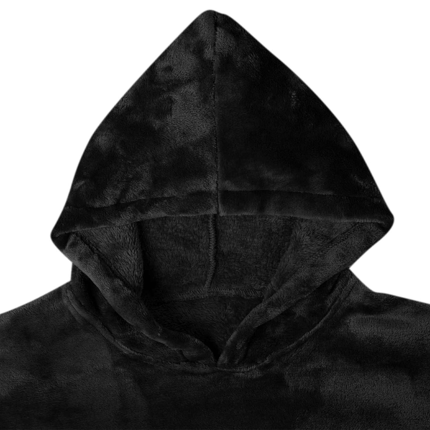 Blanket Hoodie Black L Flannel
