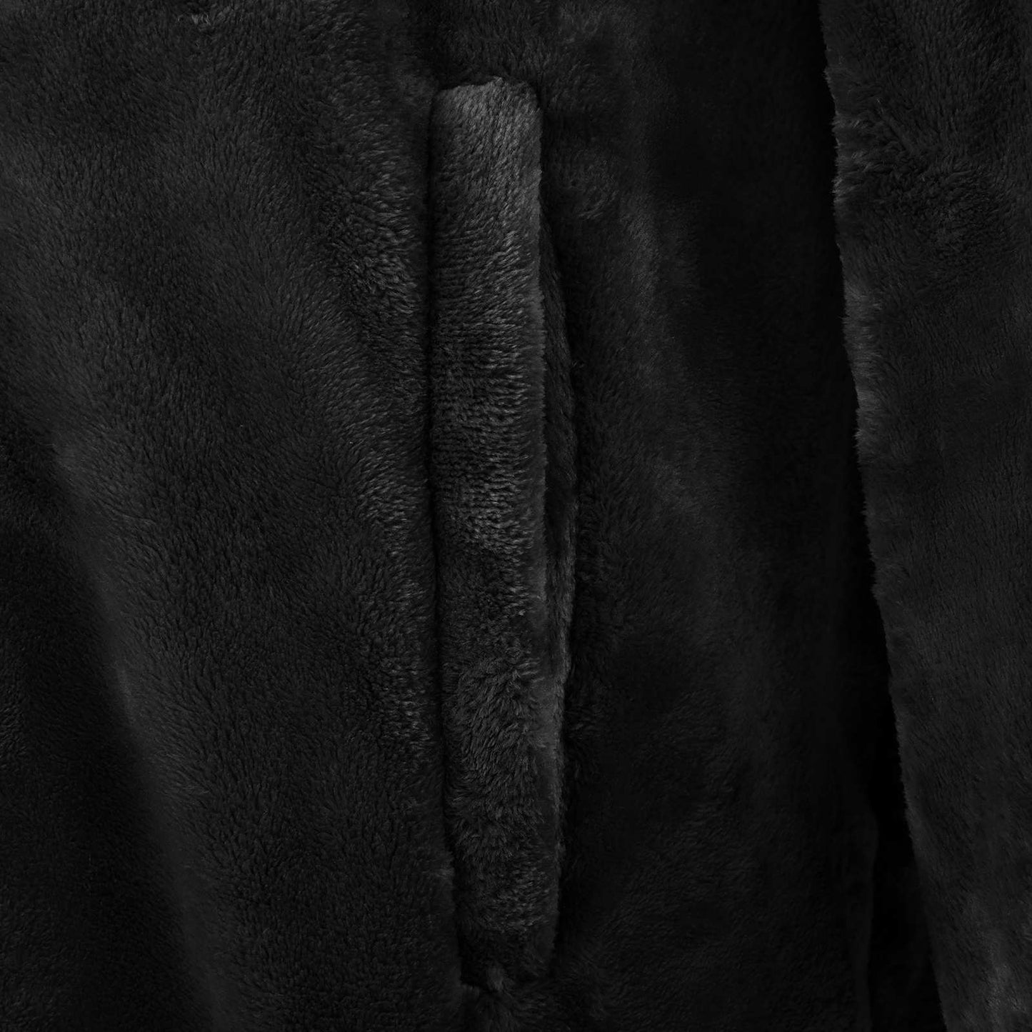 Blanket Hoodie Black L Flannel