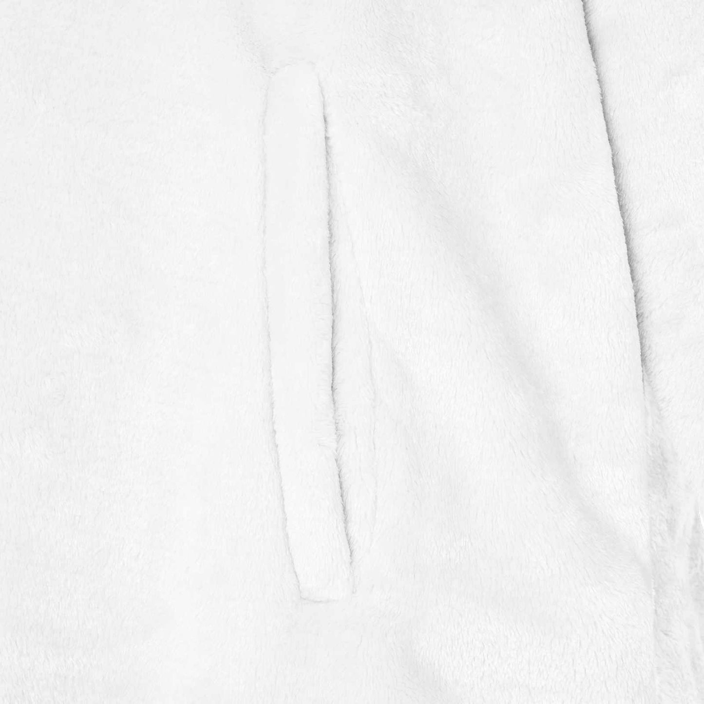 Decken-Hoodie Weiß S Flanell
