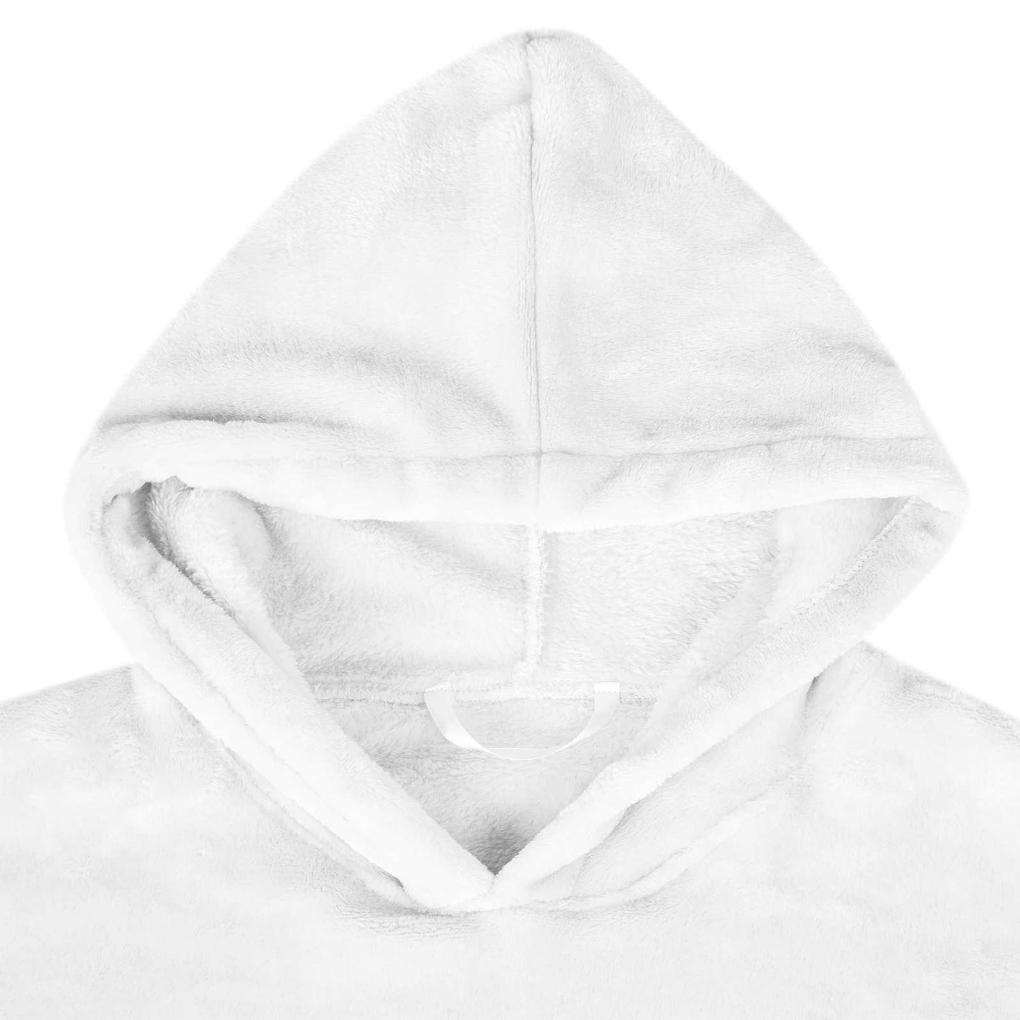 Decken-Hoodie Weiß L Flanell