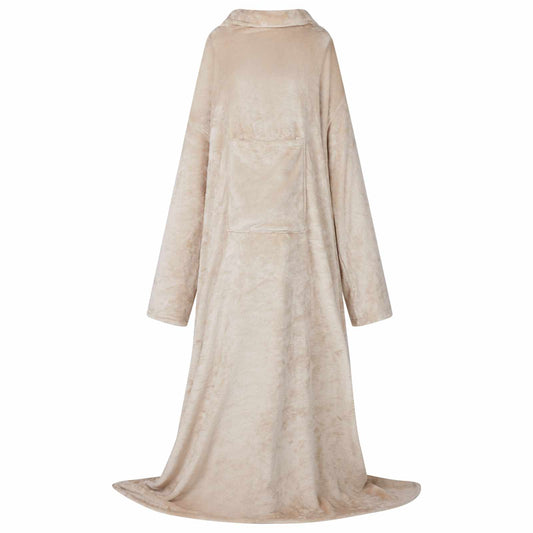 Decken-Hoodie Beige F Flanell