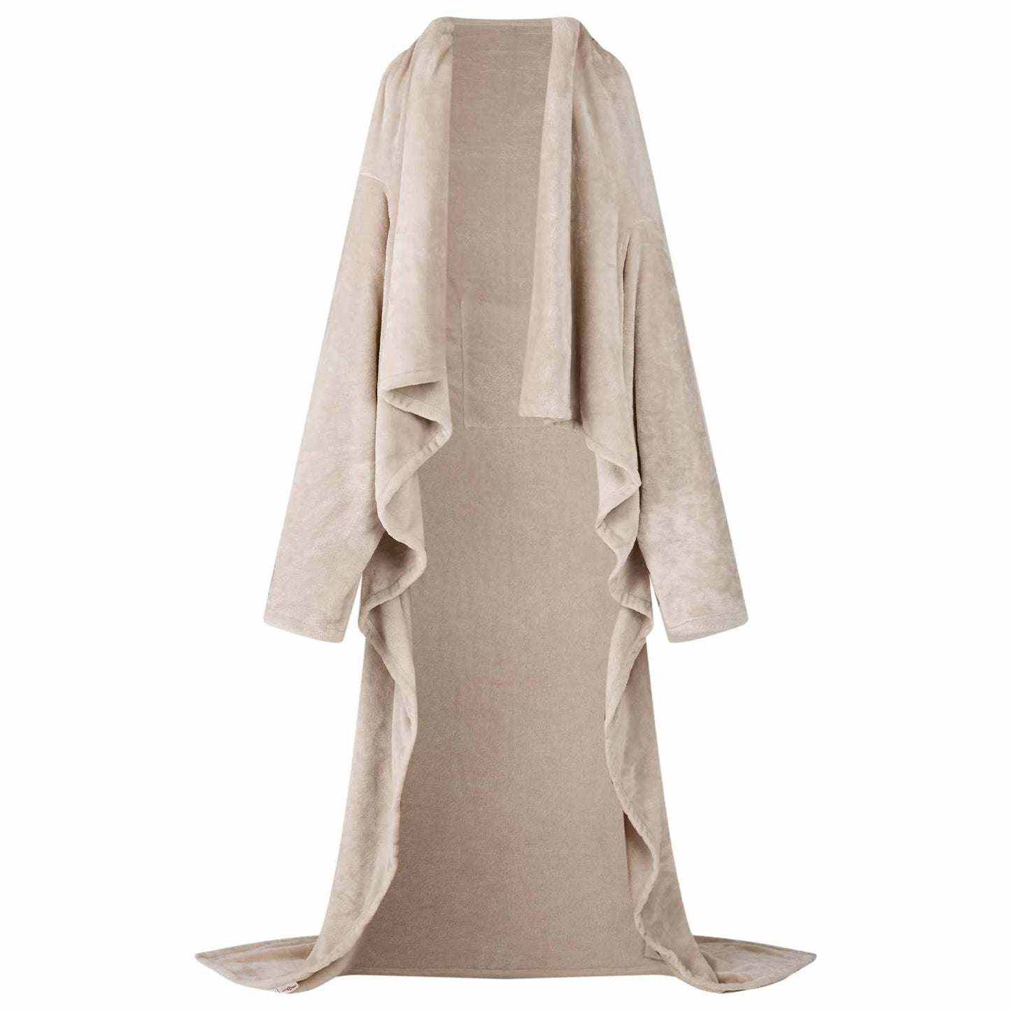Decken-Hoodie Beige F Flanell