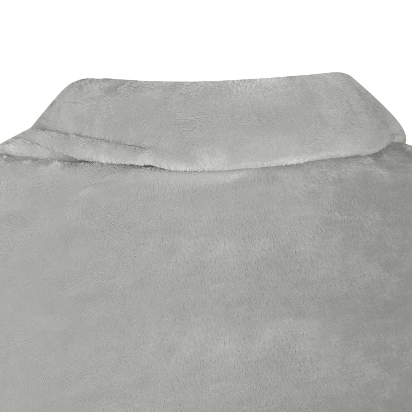 Hooded Blanket Grey F Flannel