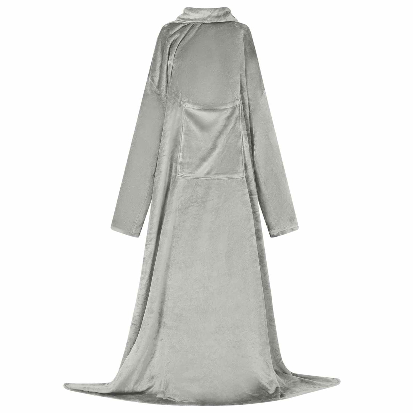 Hooded Blanket Grey F Flannel