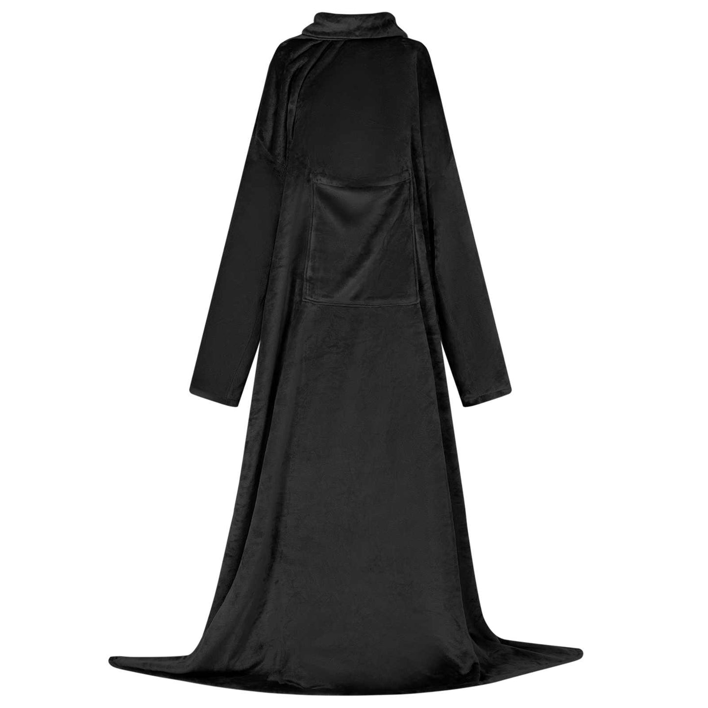 Sweat à capuche couverture Noir F flanelle