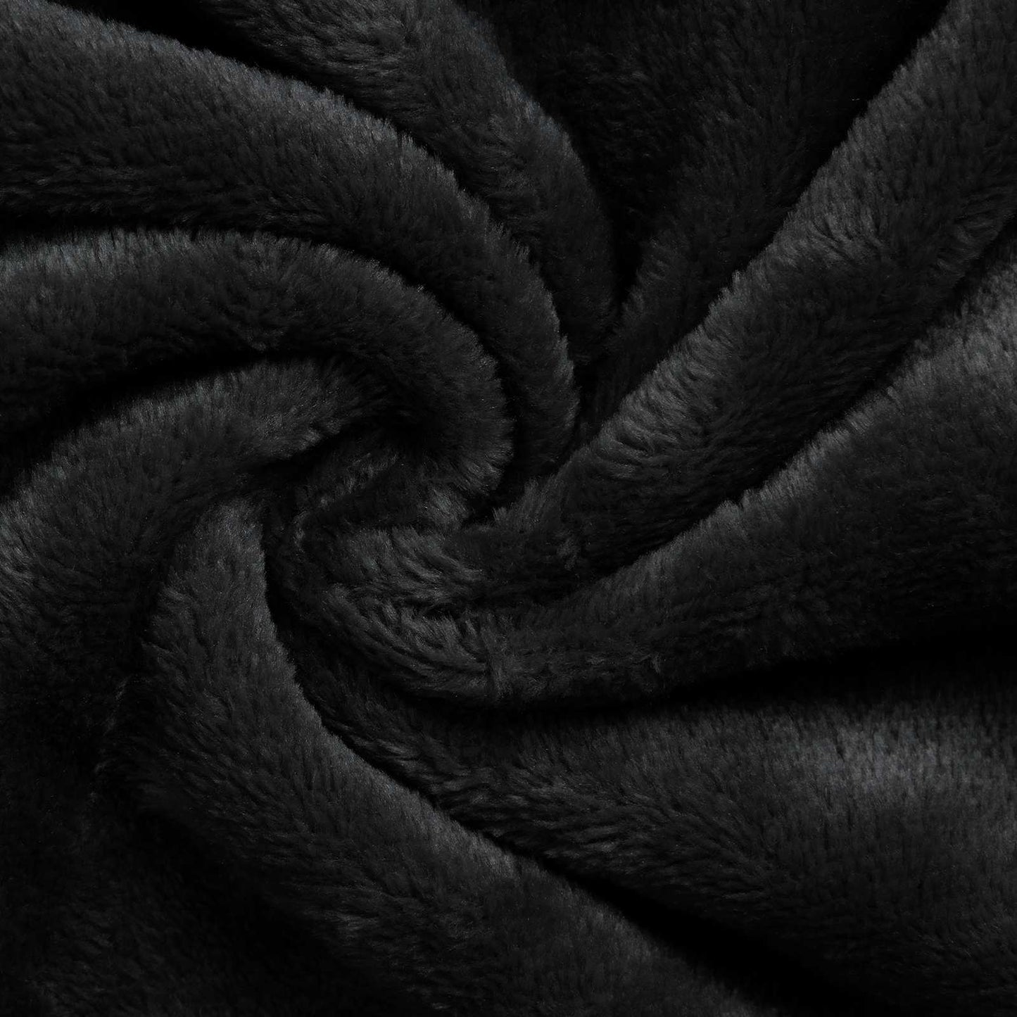 Sweat à capuche couverture Noir F flanelle