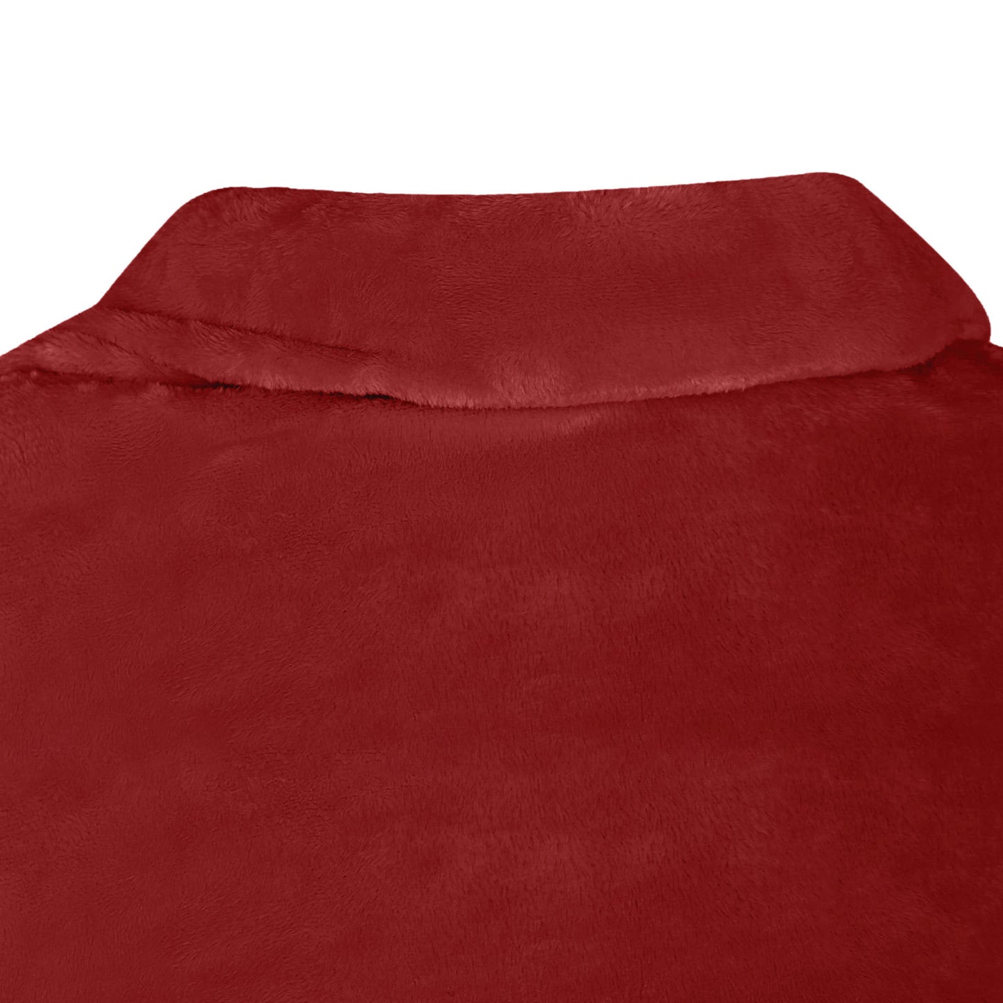 Sweat à capuche couverture Bordeaux F flanelle