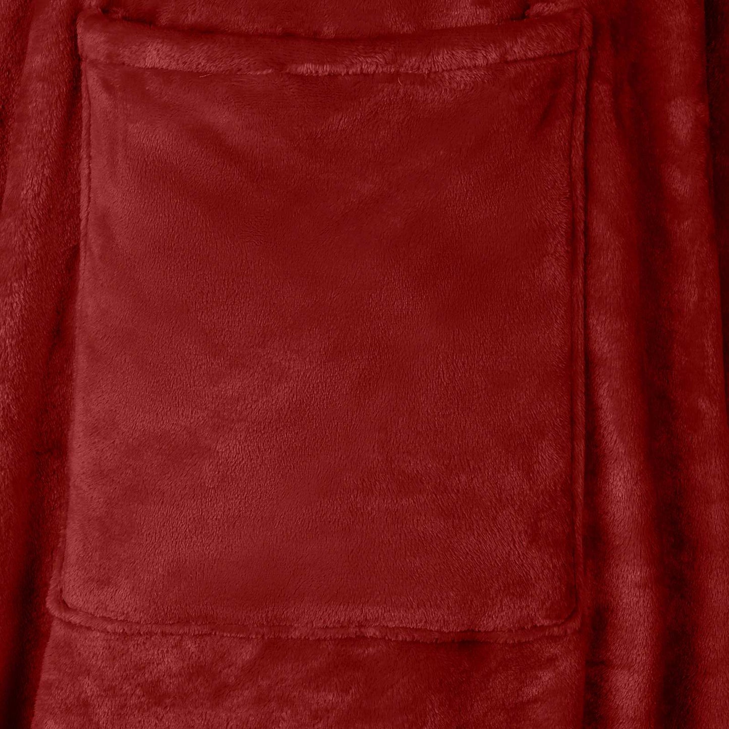 Sweat à capuche couverture Bordeaux F flanelle