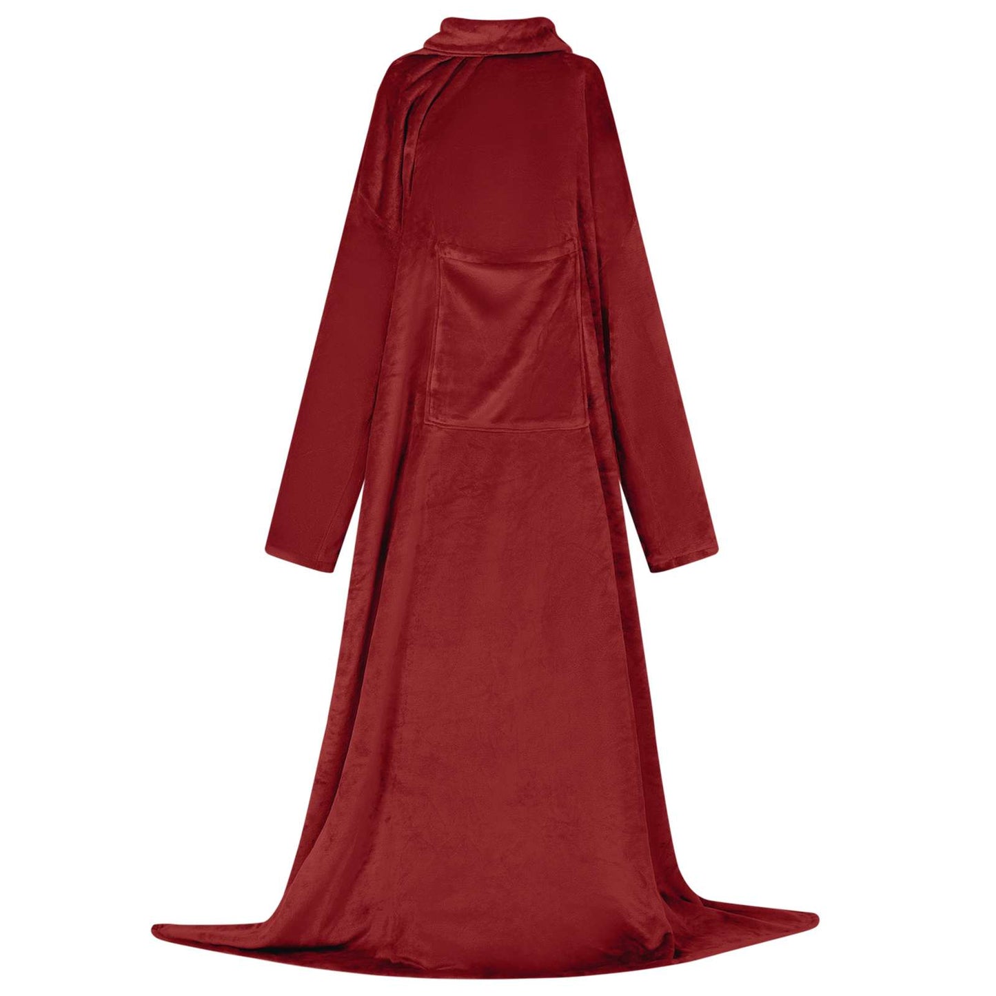 Sweat à capuche couverture Bordeaux F flanelle