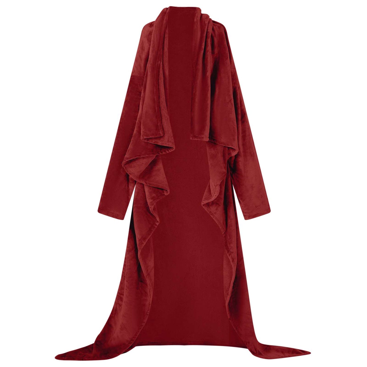 Sweat à capuche couverture Bordeaux F flanelle