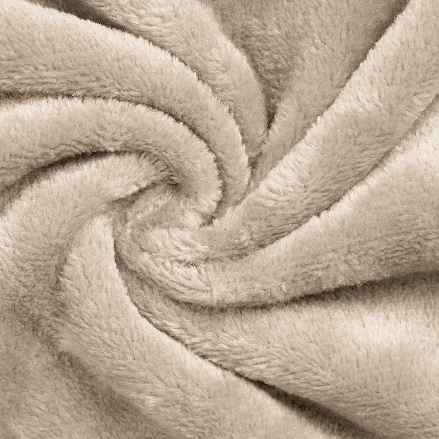 Sweat à capuche couverture beige M polaire et flanelle