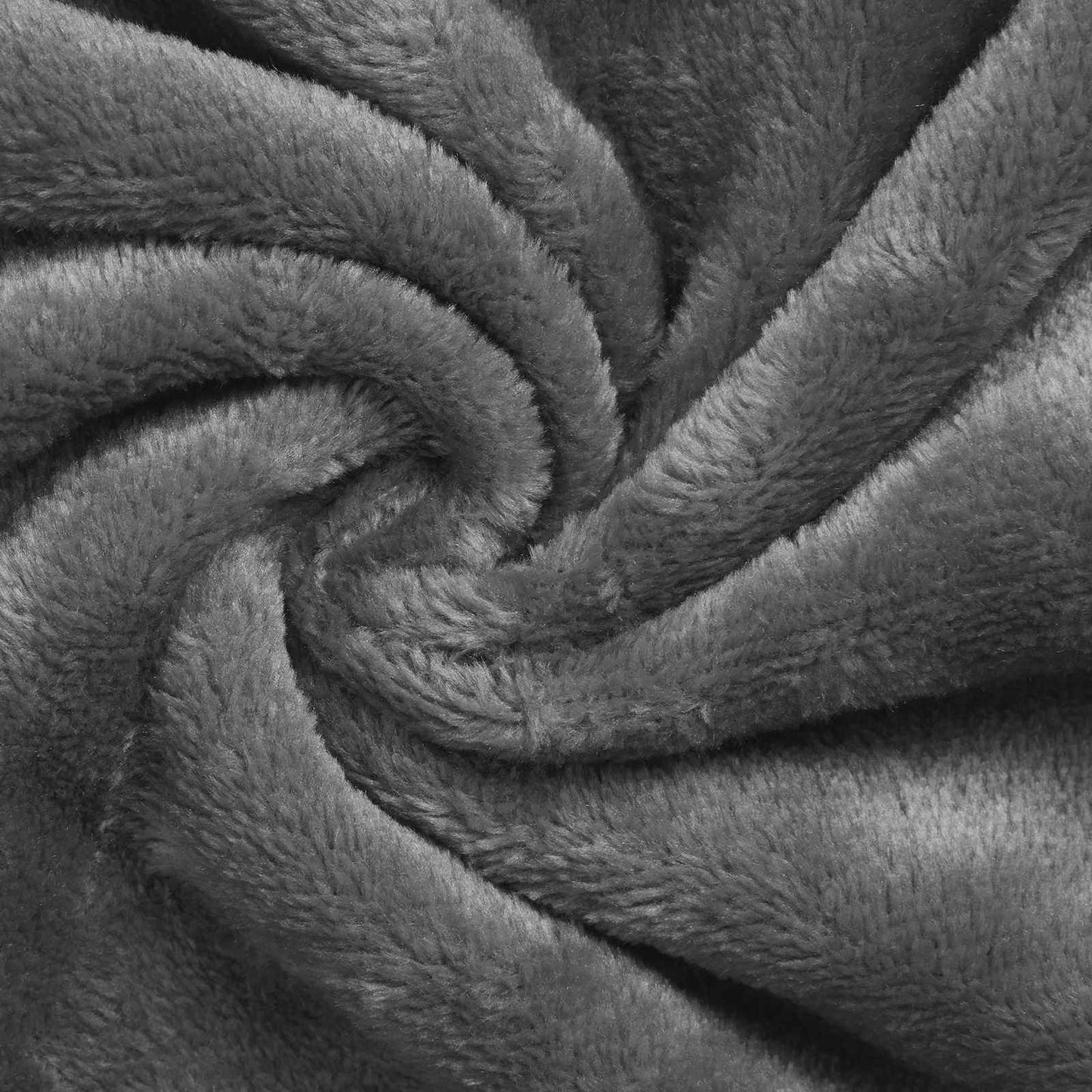 Hoddie-couverture gris foncé M en polaire et flanelle