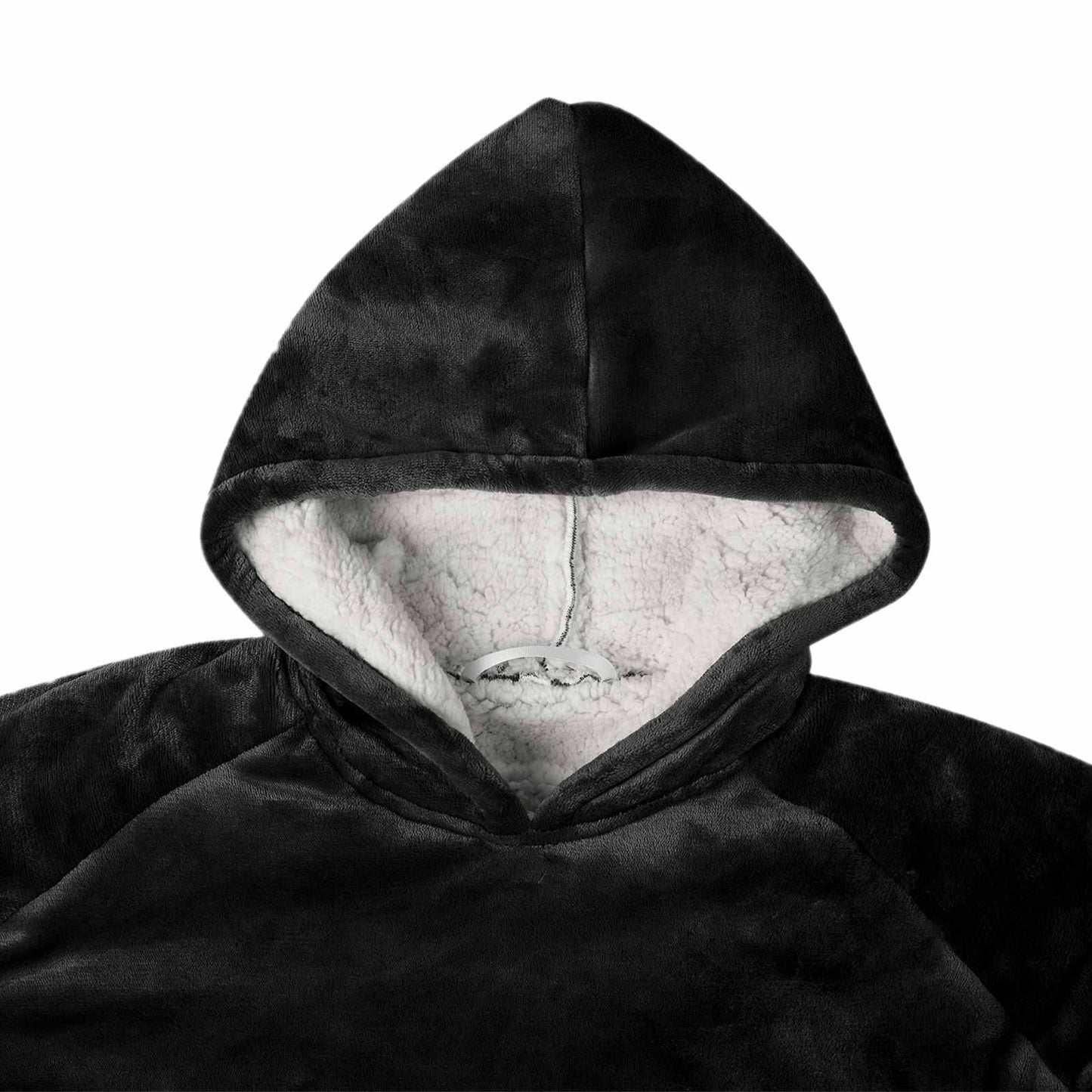 Sweat à capuche couverture Noir L Polaire et flanelle