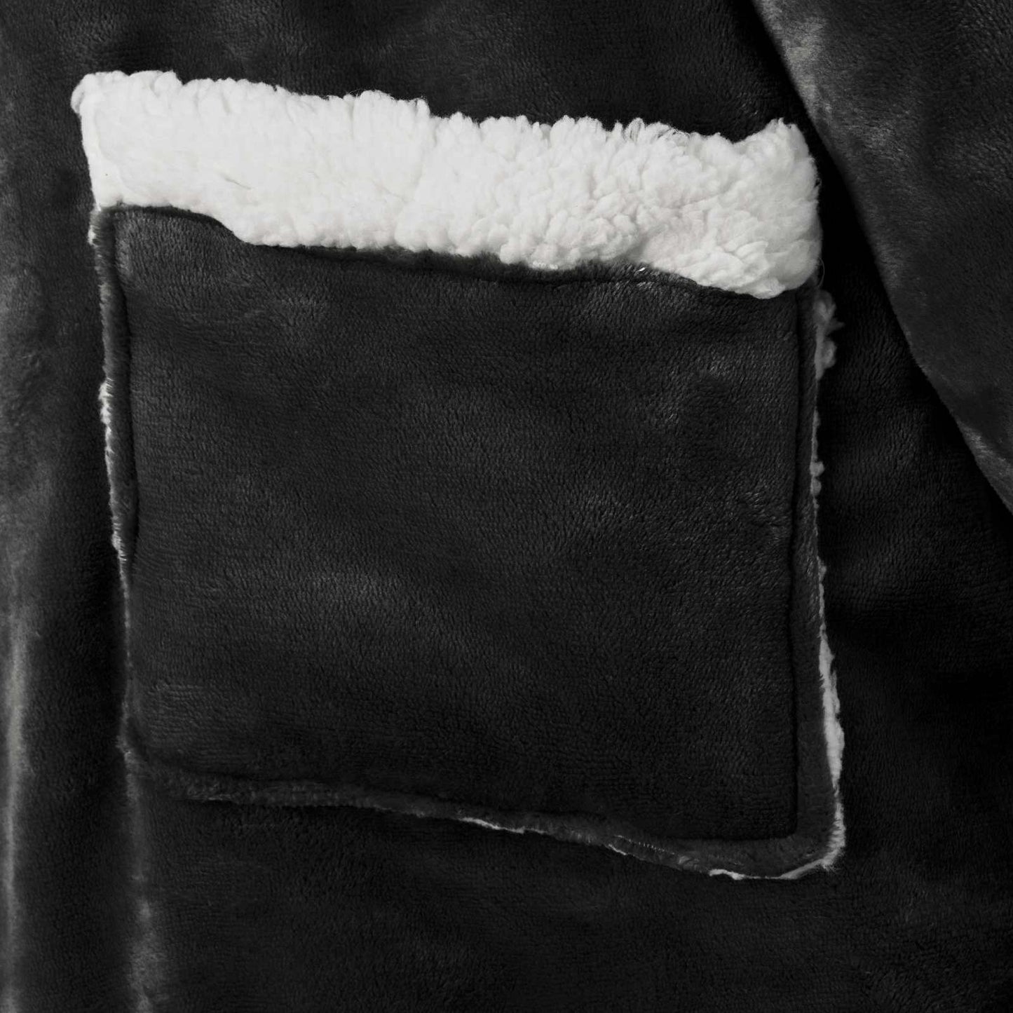 Sweat à capuche couverture Noir L Polaire et flanelle