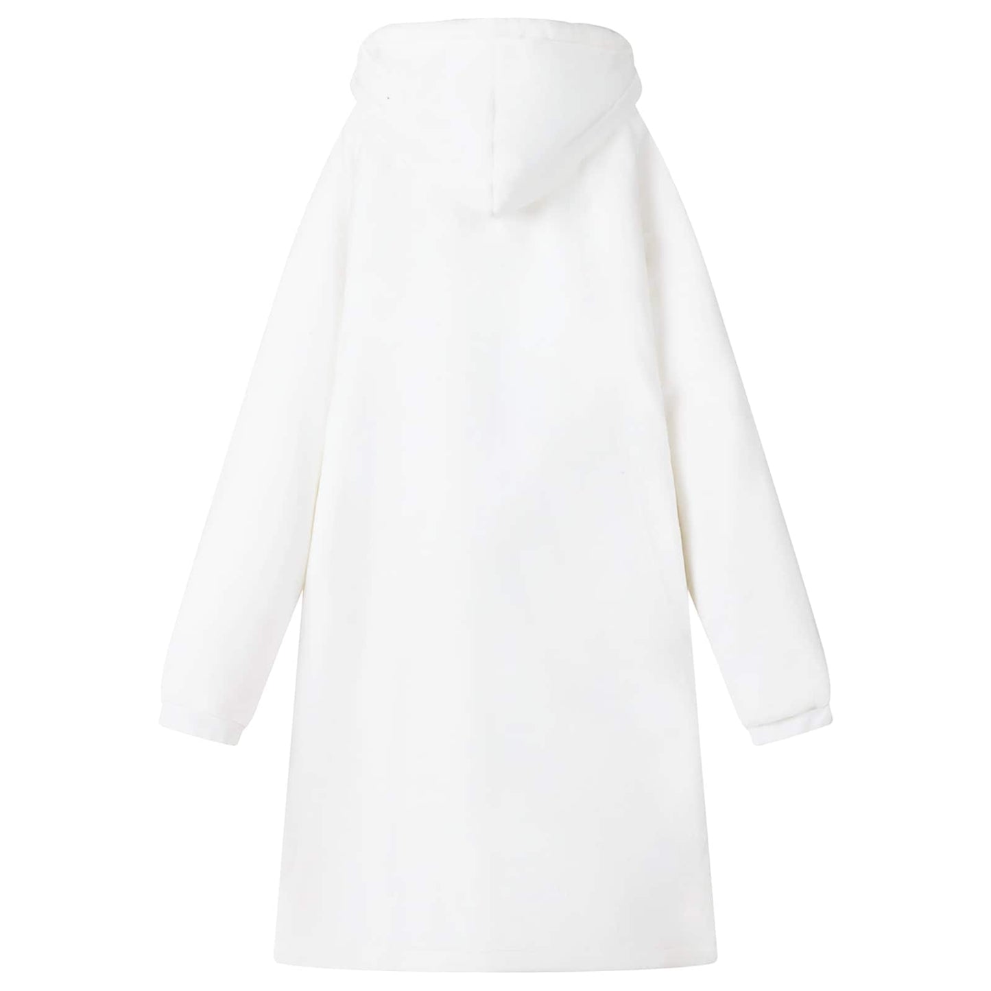Hoodie-couverture blanc M polaire et flanelle