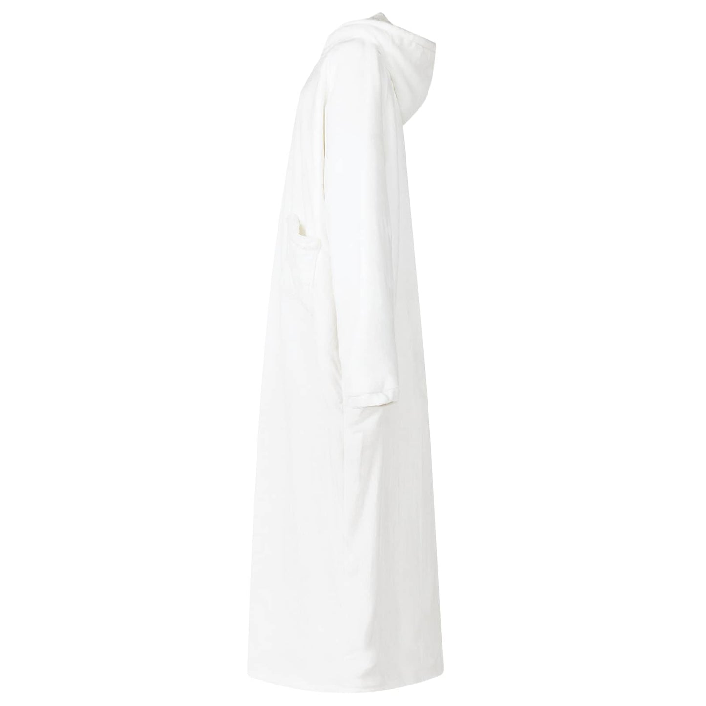 Decken-Hoodie Weiß L Fleece und Flanell