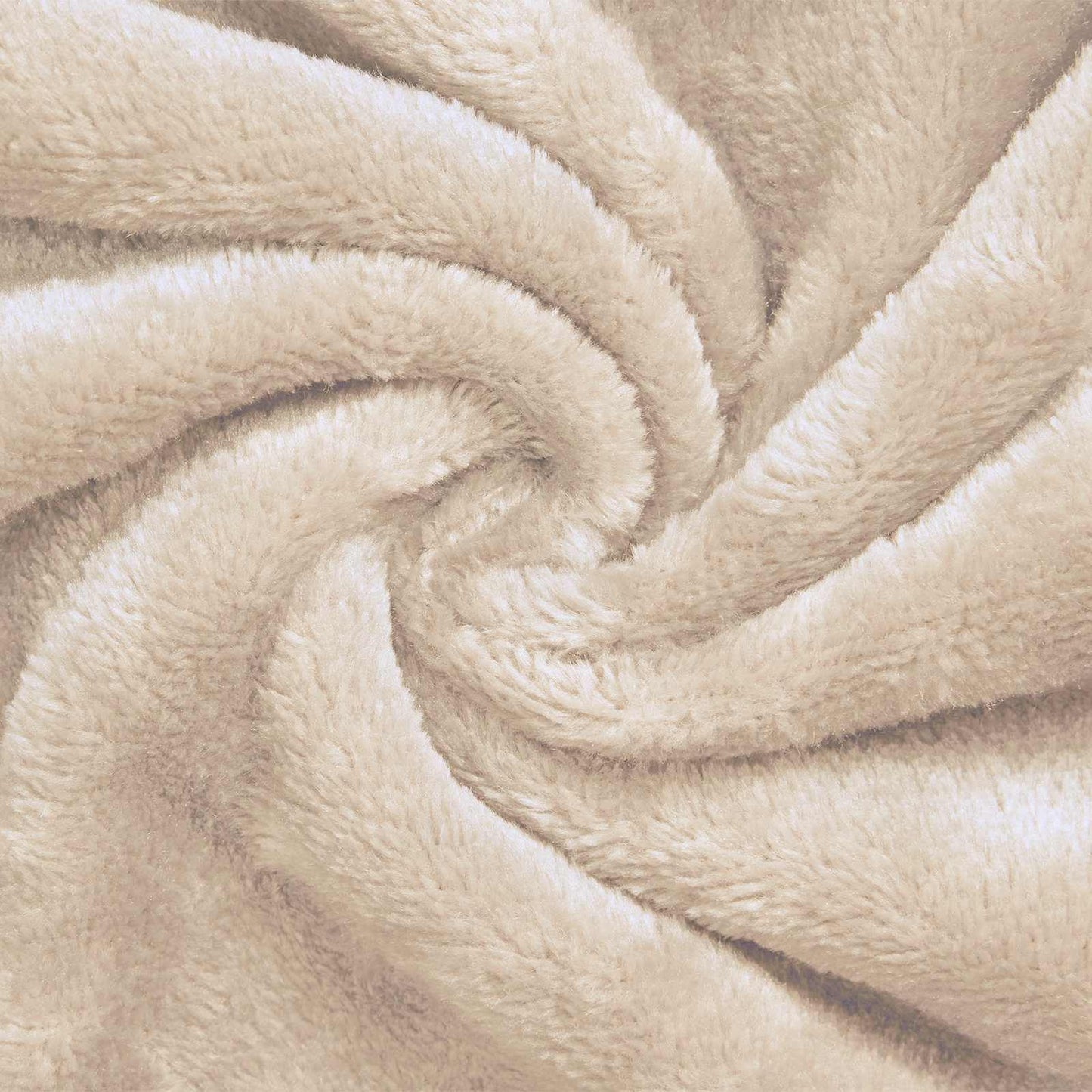 Peignoir à capuche beige XXL flanelle