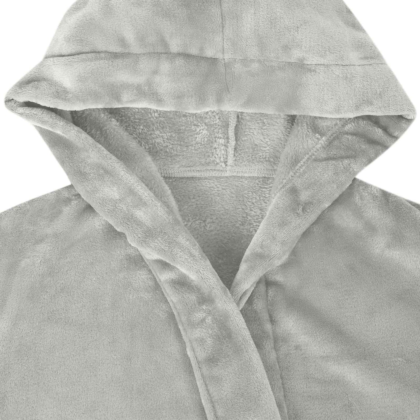 Bathrobe Hoodie Grey XXL Flannel