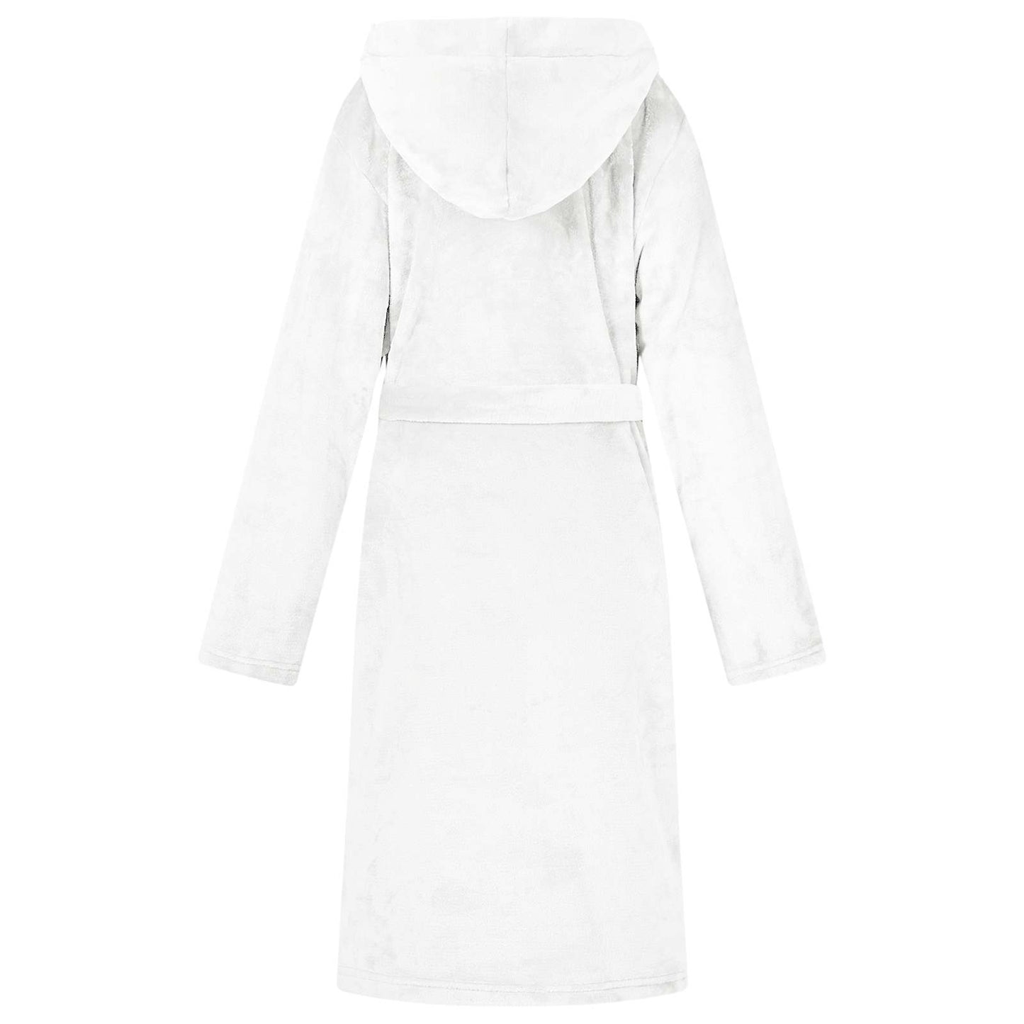 Bathrobe Hoodie White XXL Flannel