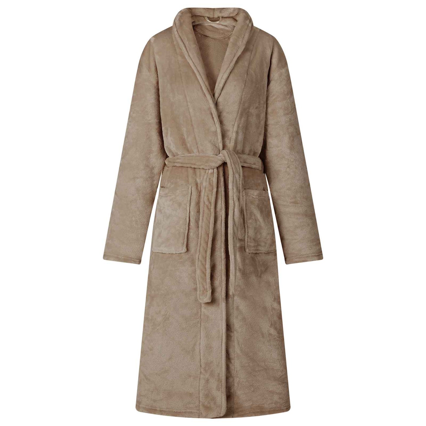 Peignoir sans capuche Camel XXXL Flanelle