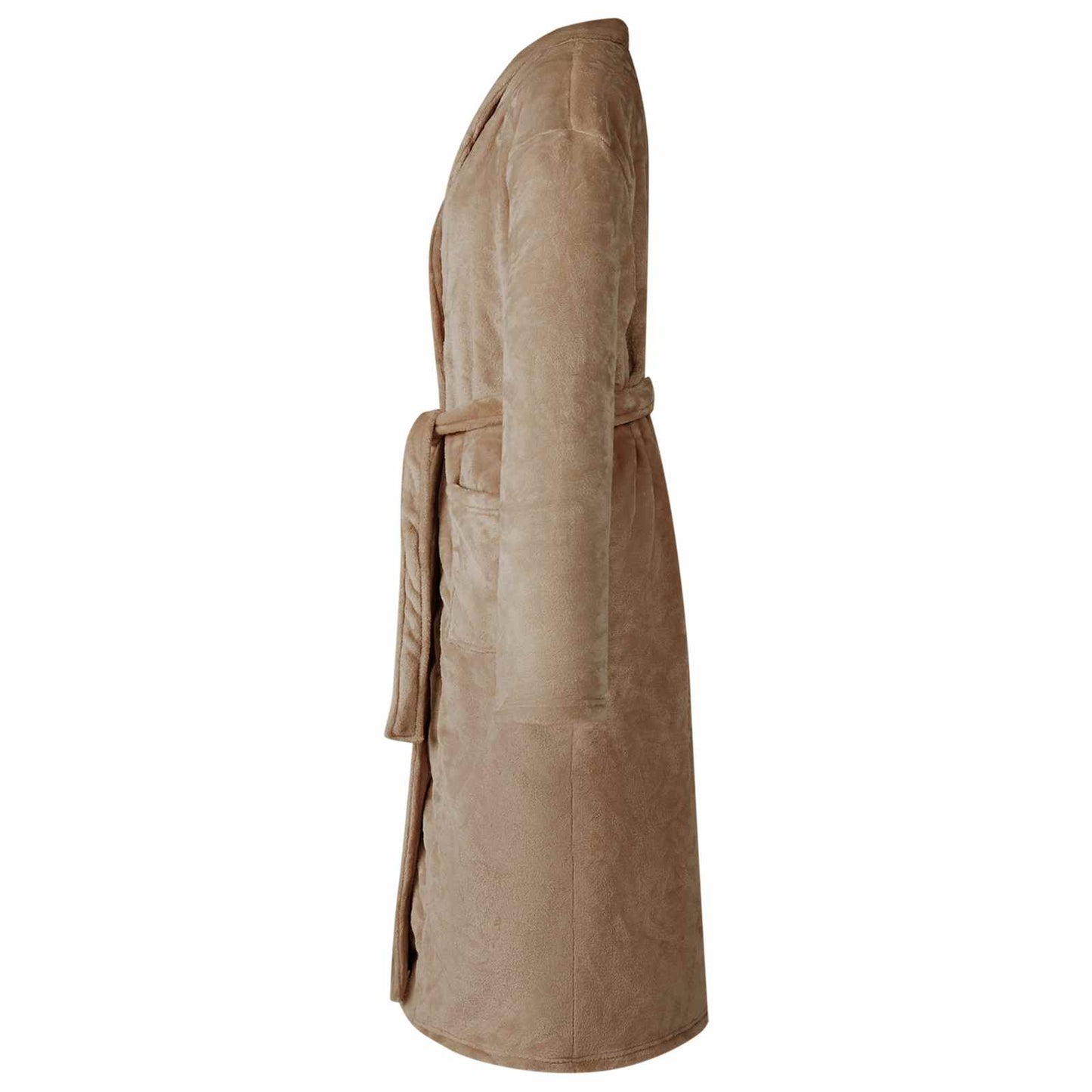 Peignoir sans capuche Camel XXXL Flanelle