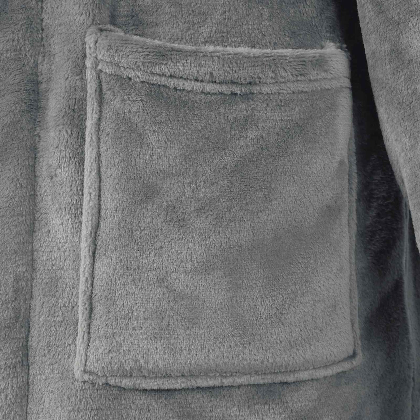 Peignoir sans capuche Gris foncé M Flanelle