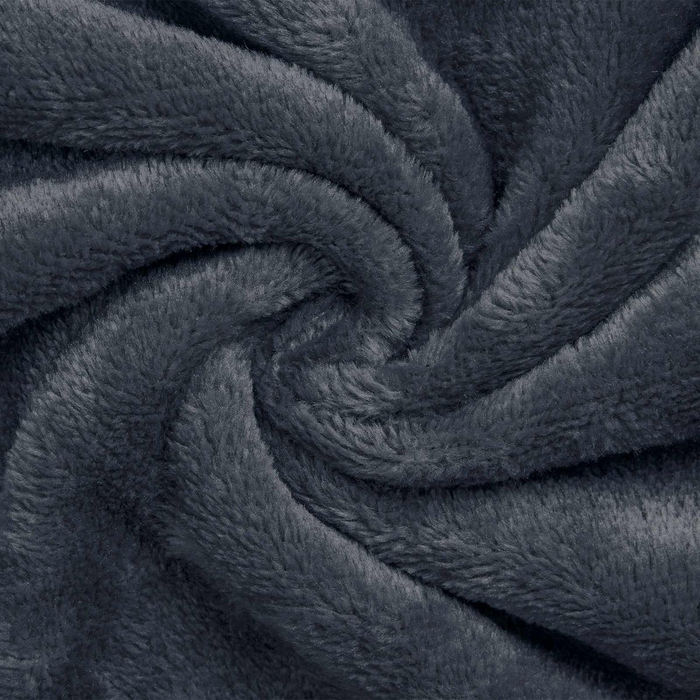 Bathrobe without hood Navy Blue XL Flannel