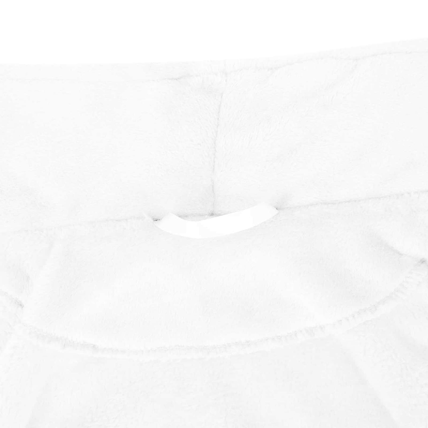 Bademantel ohne Kapuze Weiß S Flanell