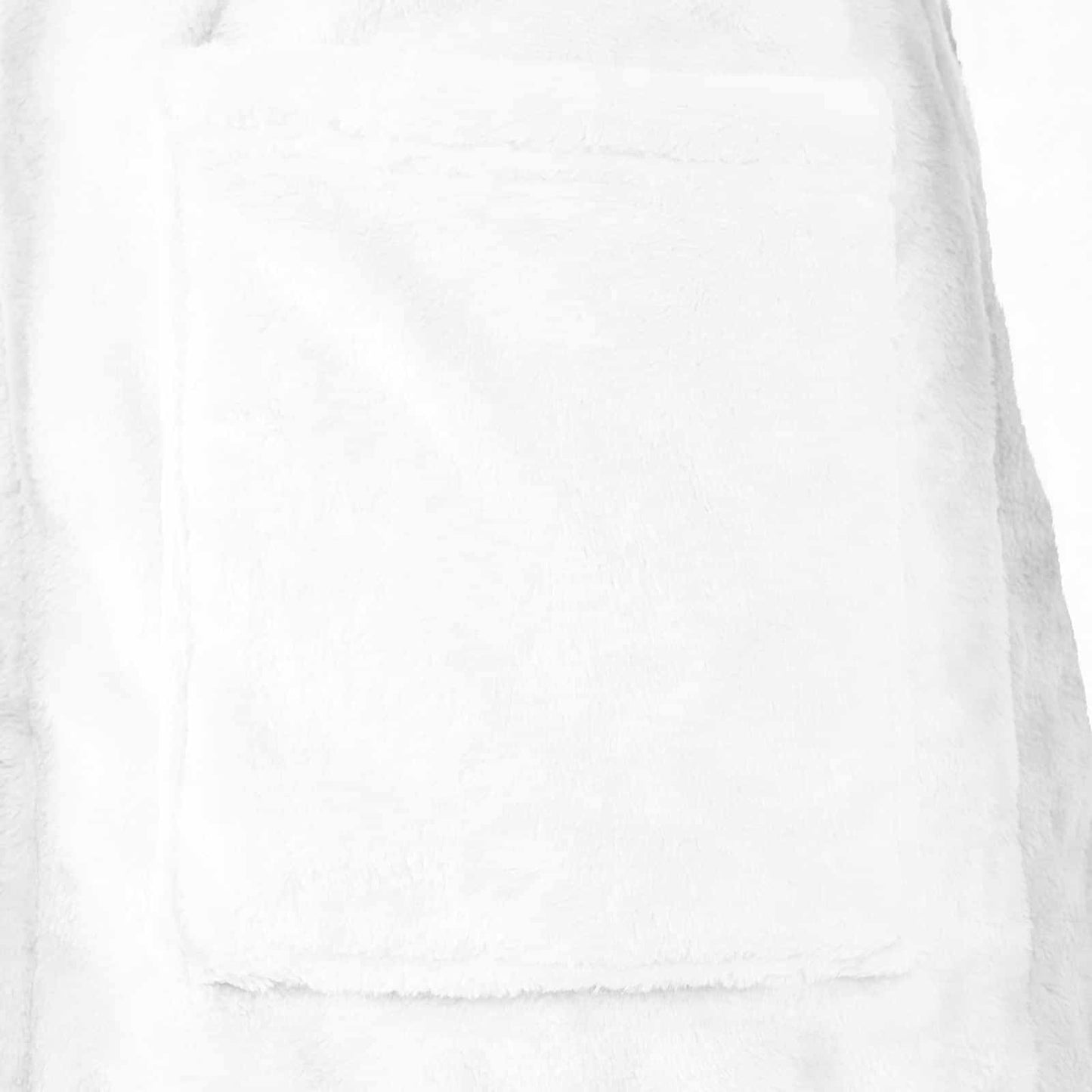 Bathrobe without Hood White L Flannel