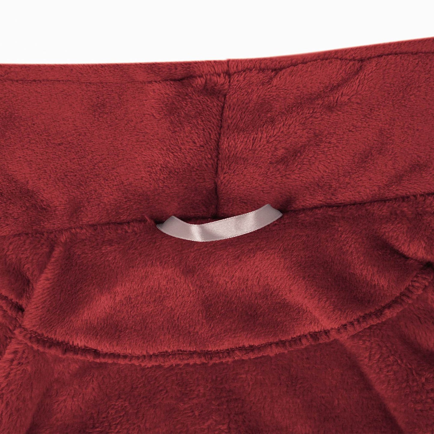 Peignoir sans capuche Rouge bordeaux M Flanelle