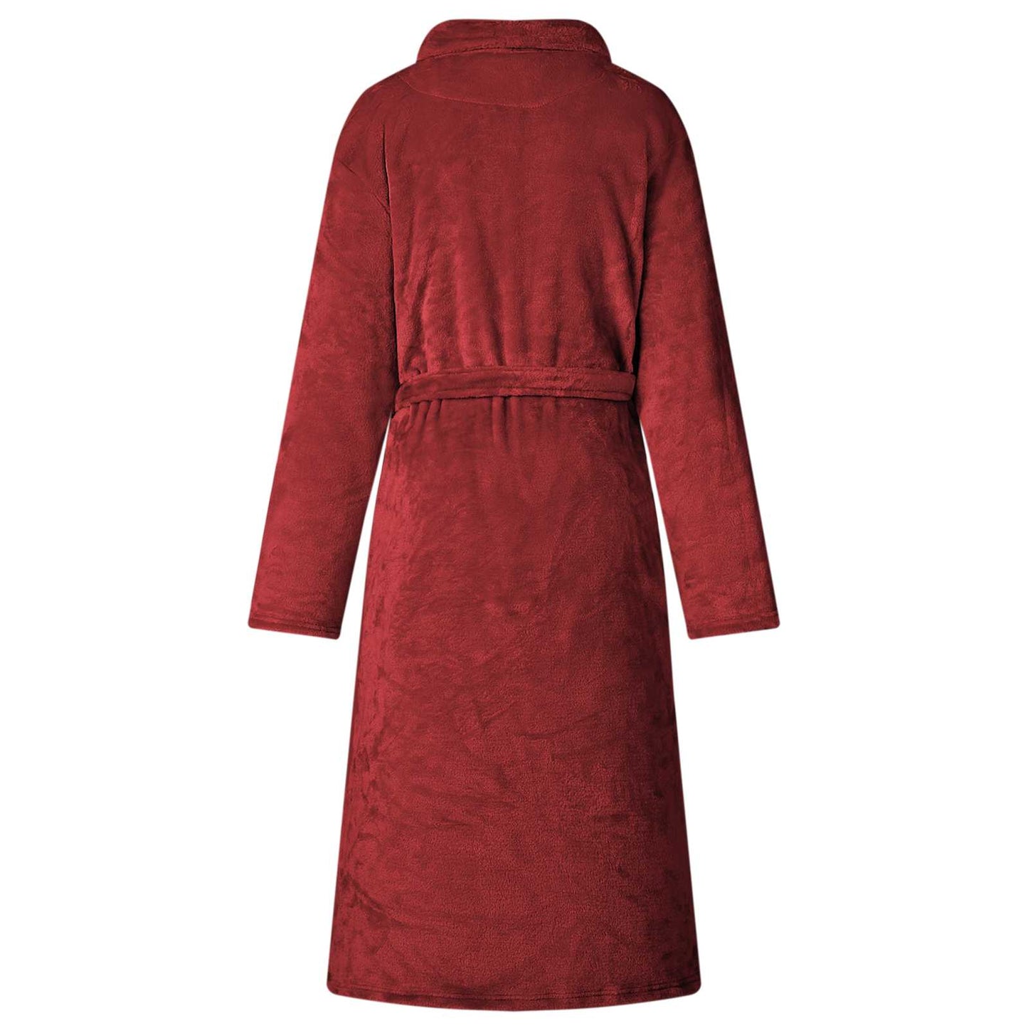 Peignoir sans capuche Rouge bordeaux M Flanelle