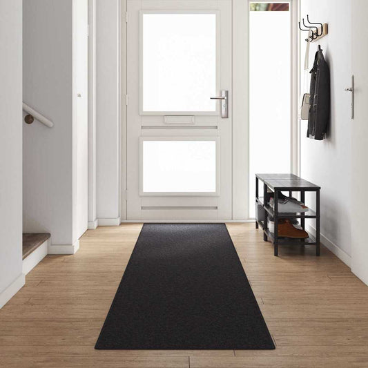 Teppichläufer Anthrazit 80 x 500 cm 100% Polypropylen