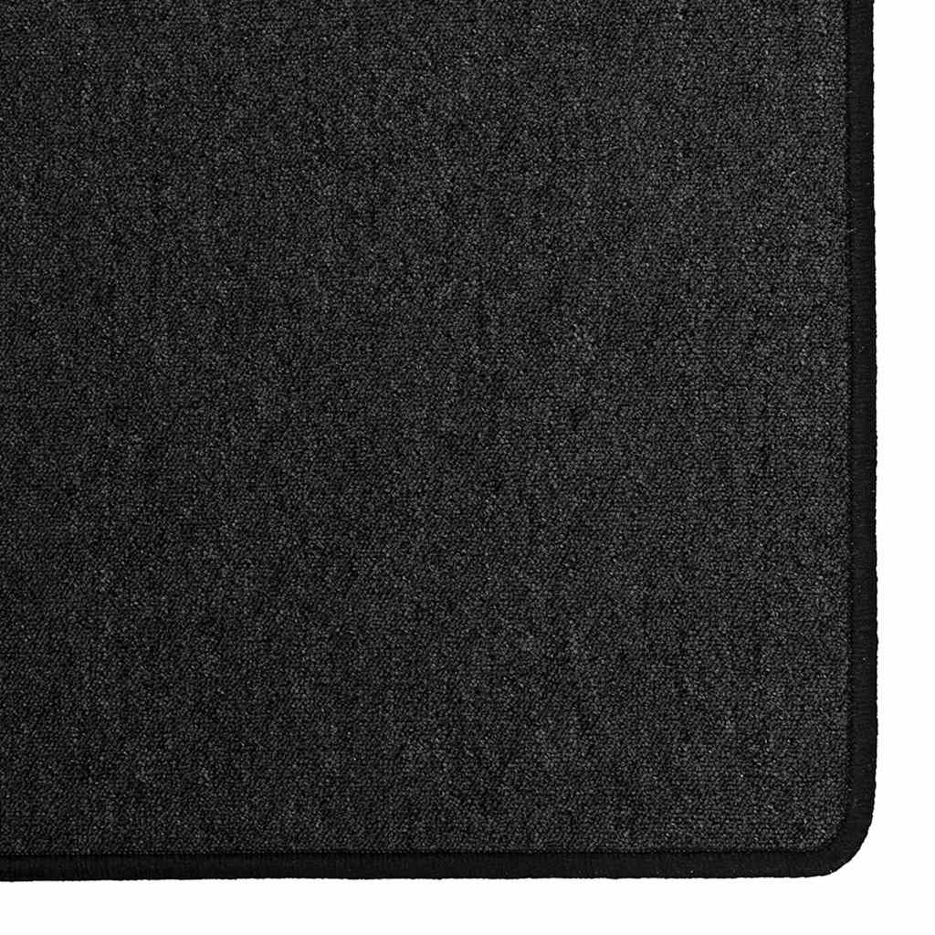 Anthracite Runner Rug 100 x 250 cm 100% Polypropylene
